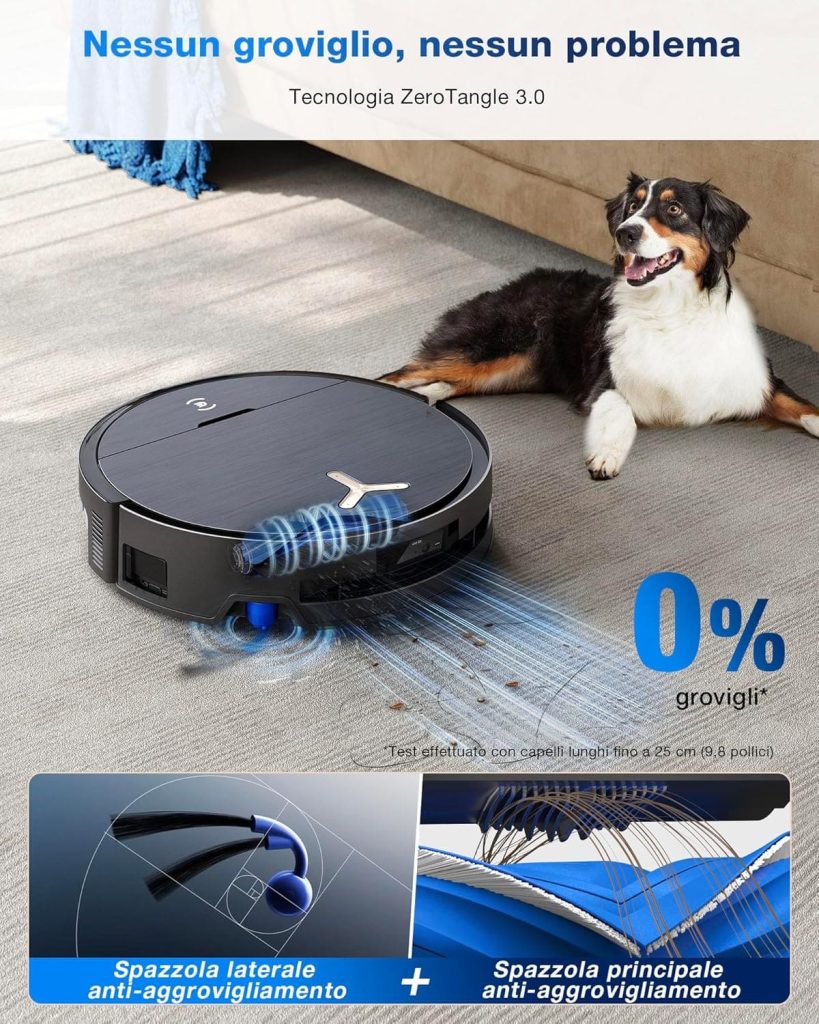 ecovans deebot x9 pro omni peli animali cane gatto